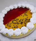 Cheesecake mixto maracuyá frambuesa